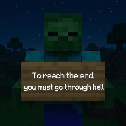 "End" Sign